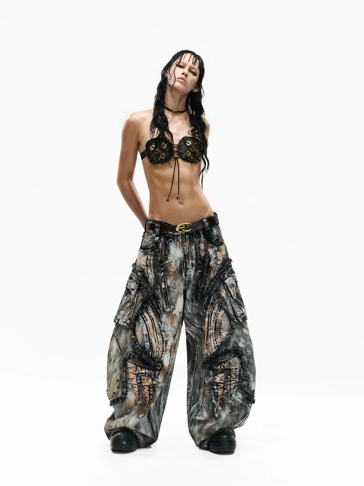 Graffiti Mud Wash Baggy Jeans (only 60 pieces) - Image 11