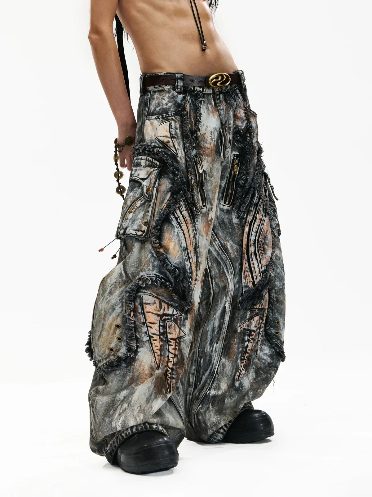 Graffiti Mud Wash Baggy Jeans (only 60 pieces) - Image 5