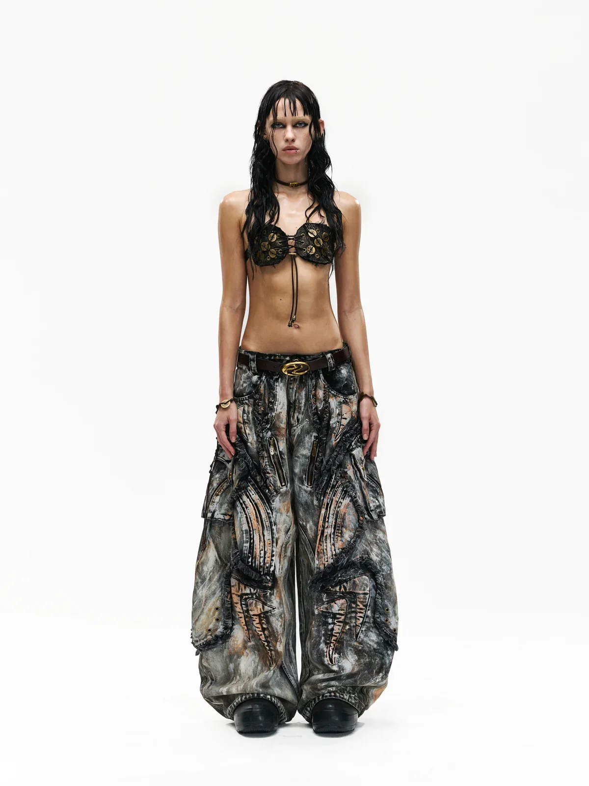 Graffiti Mud Wash Baggy Jeans (only 60 pieces) - Image 6