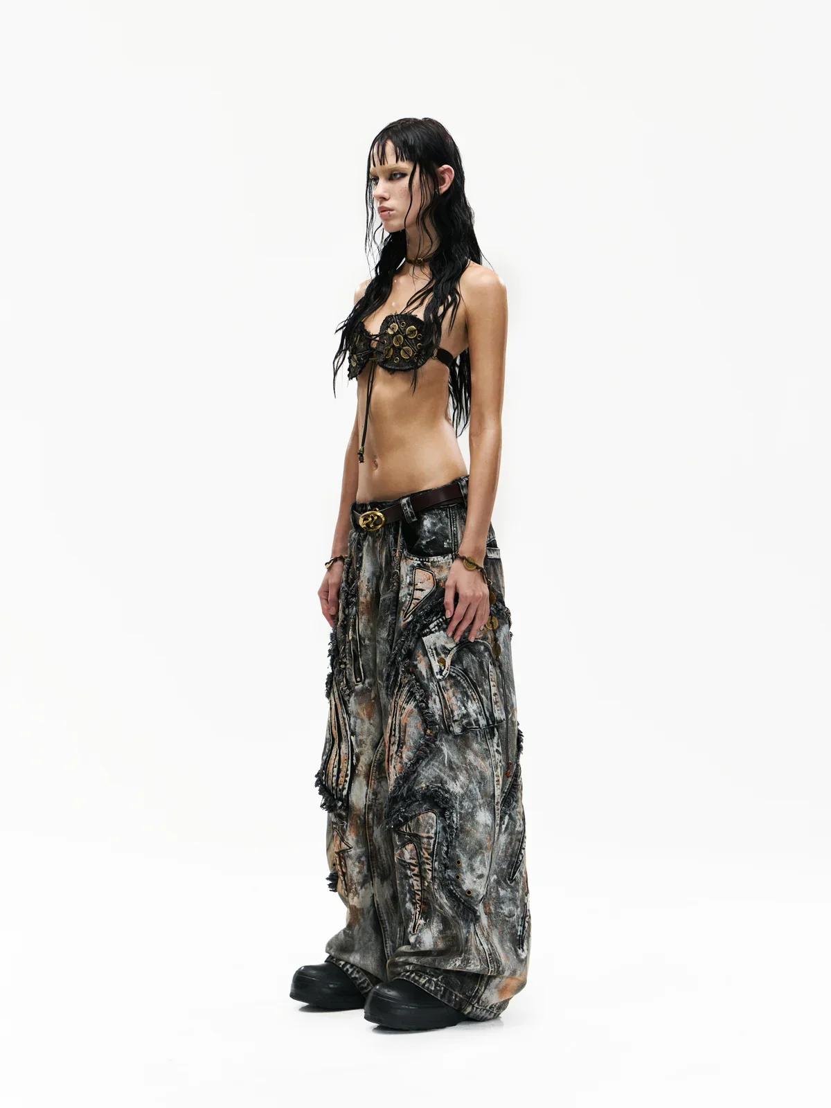 Graffiti Mud Wash Baggy Jeans (only 60 pieces) - Image 7