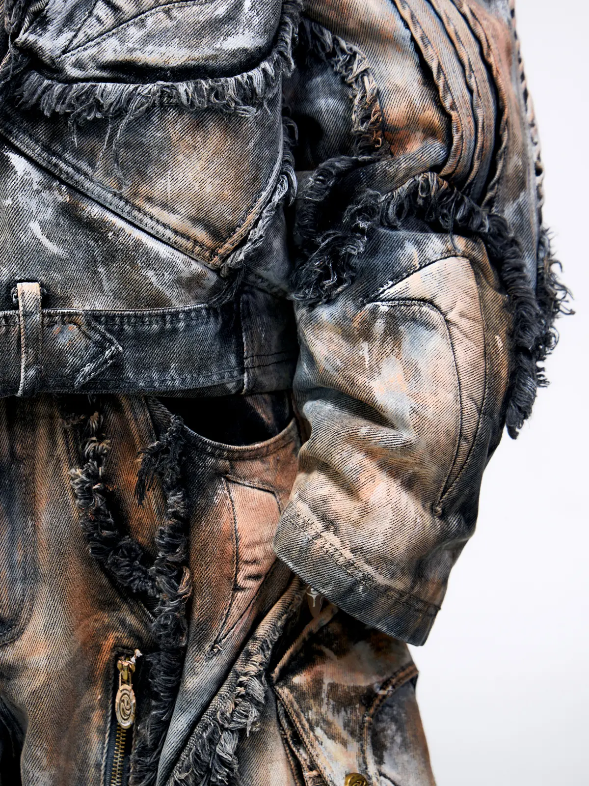Graffiti Mud Wash Denim Jacket (only 60 pieces) - Image 9