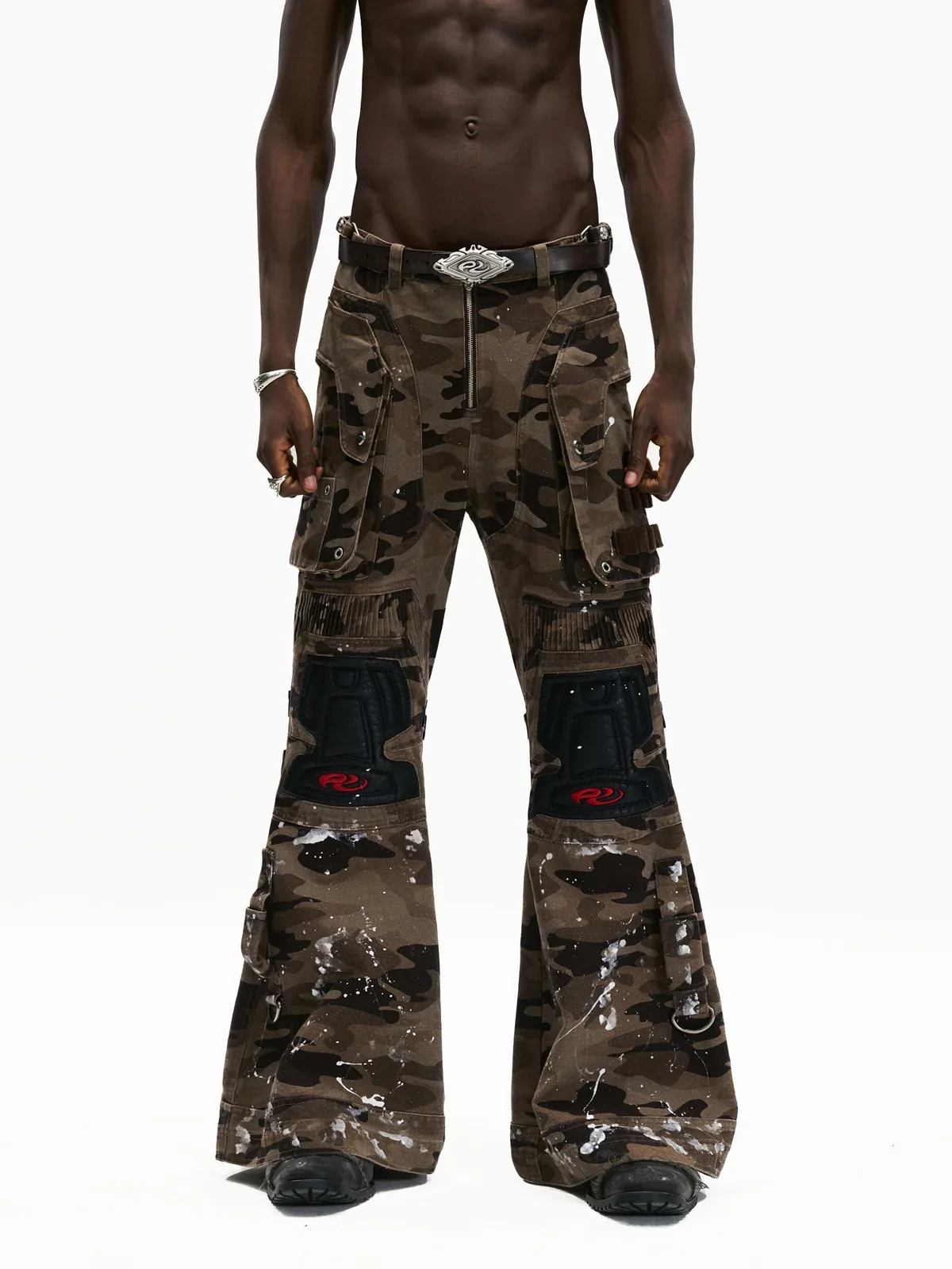 Mico-flare Camo Cargo Pant