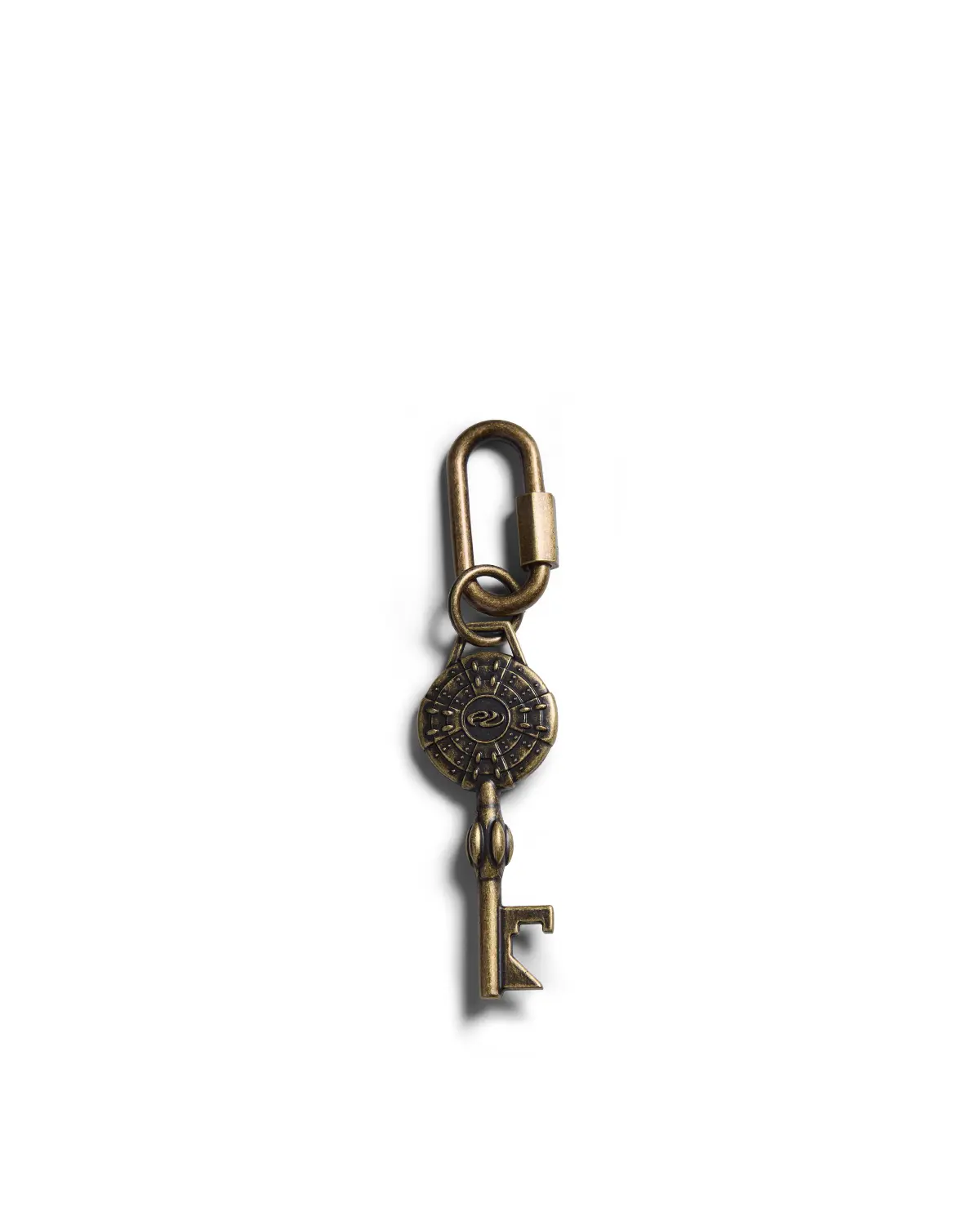 Personsoul Antique Copper Shield-Shaped Keychain with Bottle Opener - Image 2