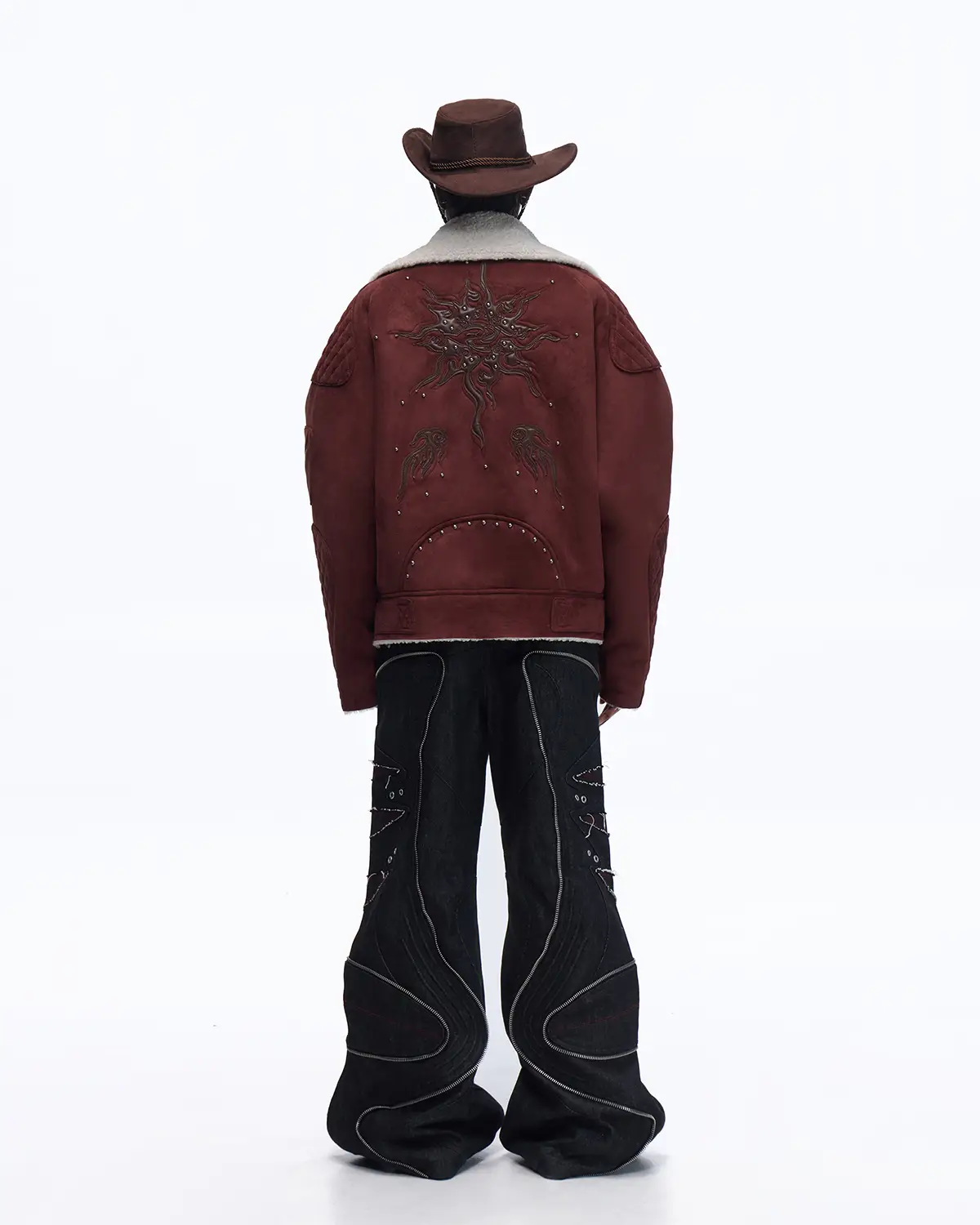 Personsoul Lightning Totem Stand Collar Jacket - Image 9