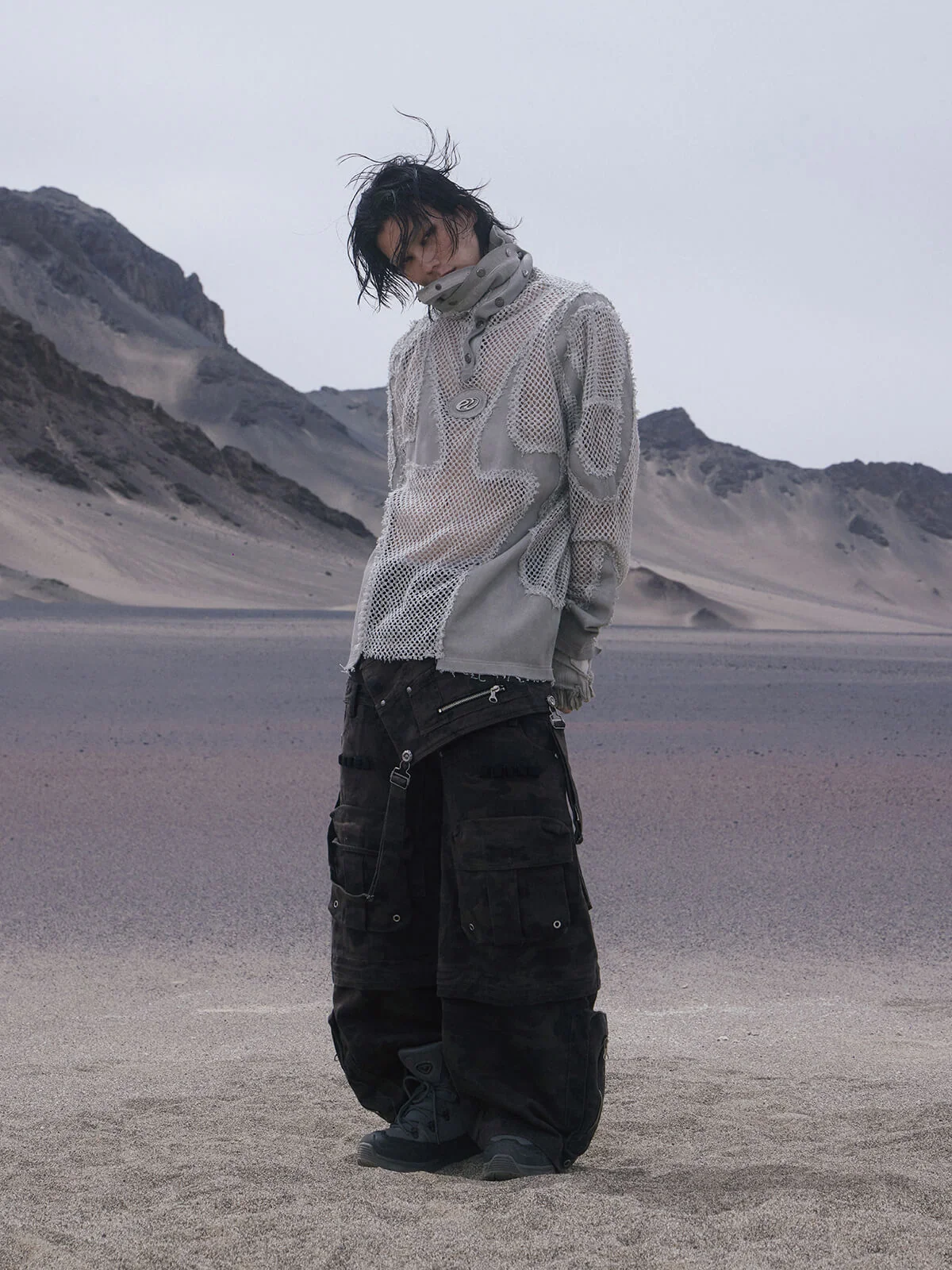 Personsoul Brown Camo Overalls with Zip-Off Legs - Image 8