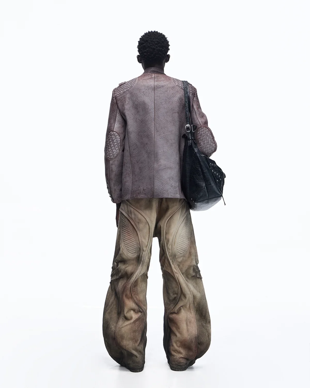 Personsoul Brushed Aged Curved Denim Jeans - Image 14