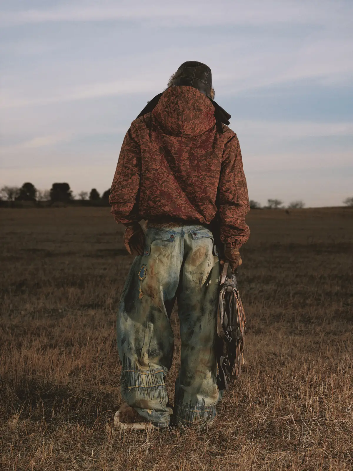 Personsoul Camouflage Totem Cotton Hoodie - Image 14
