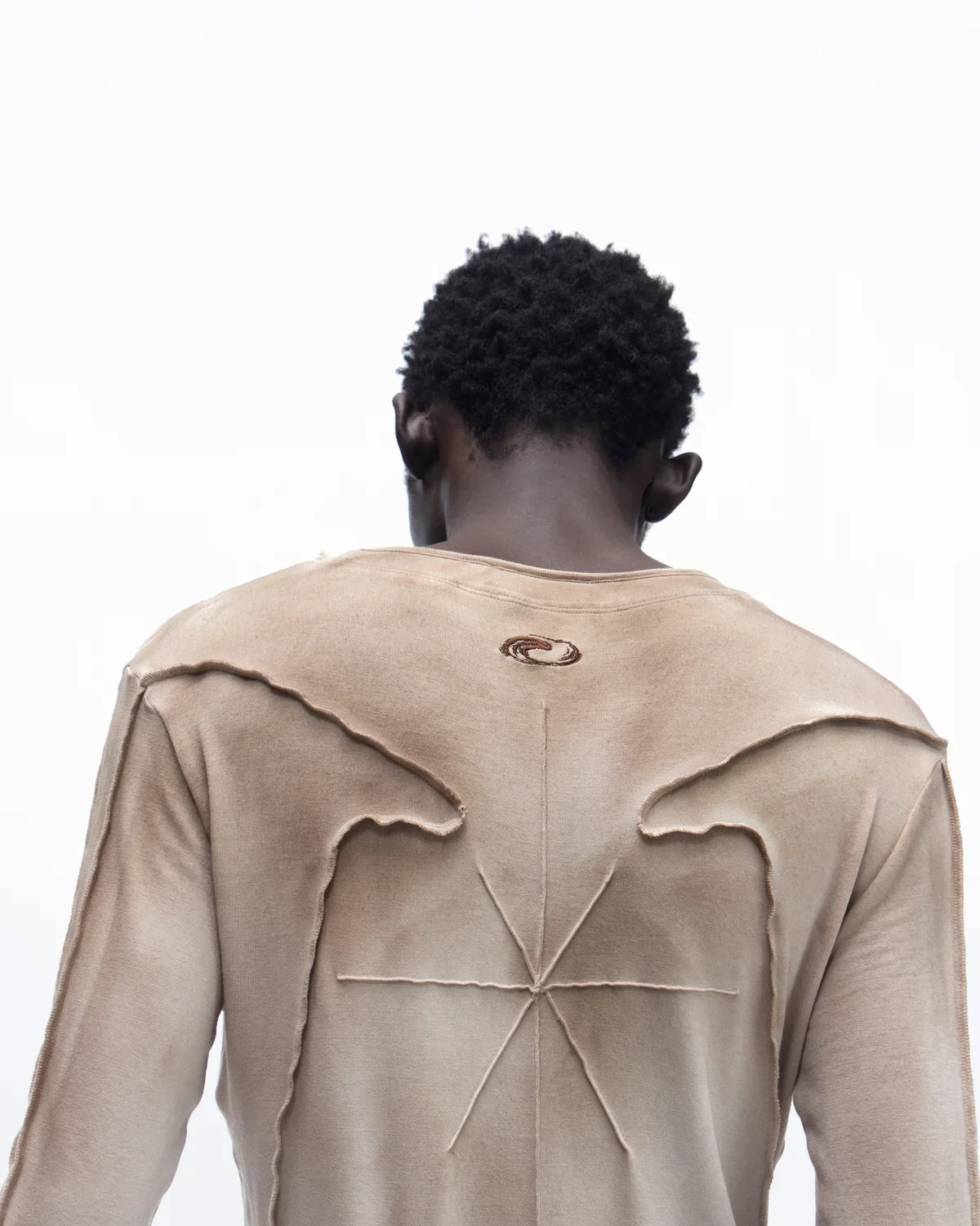 Personsoul Contrast Stitch Long Sleeve Top - Image 6