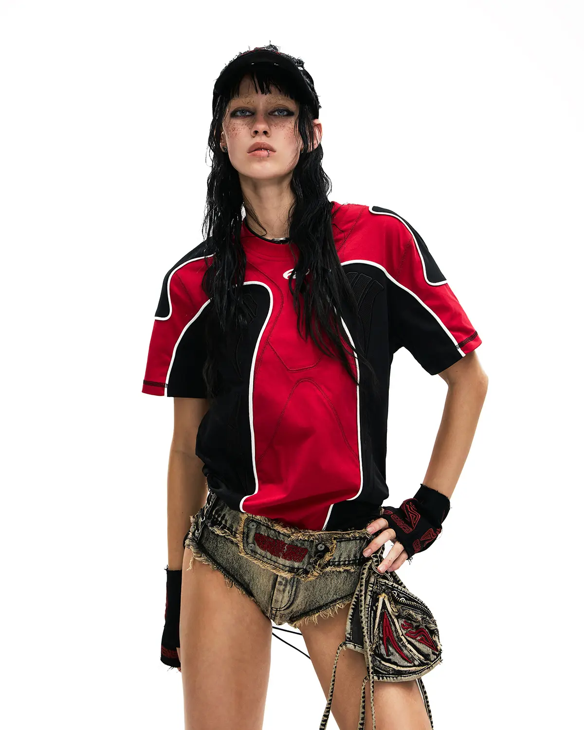 Personsoul Cooling Fitted Racing T-Shirt Red - Image 5