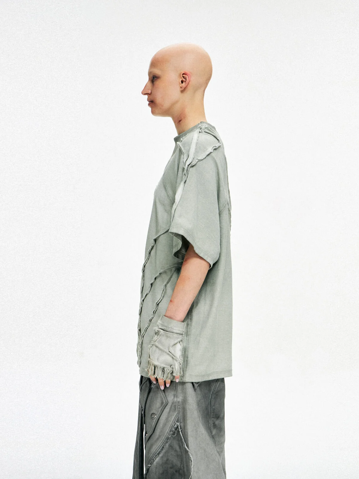 Personsoul Desert Distressed Grey T-shirt - Image 11