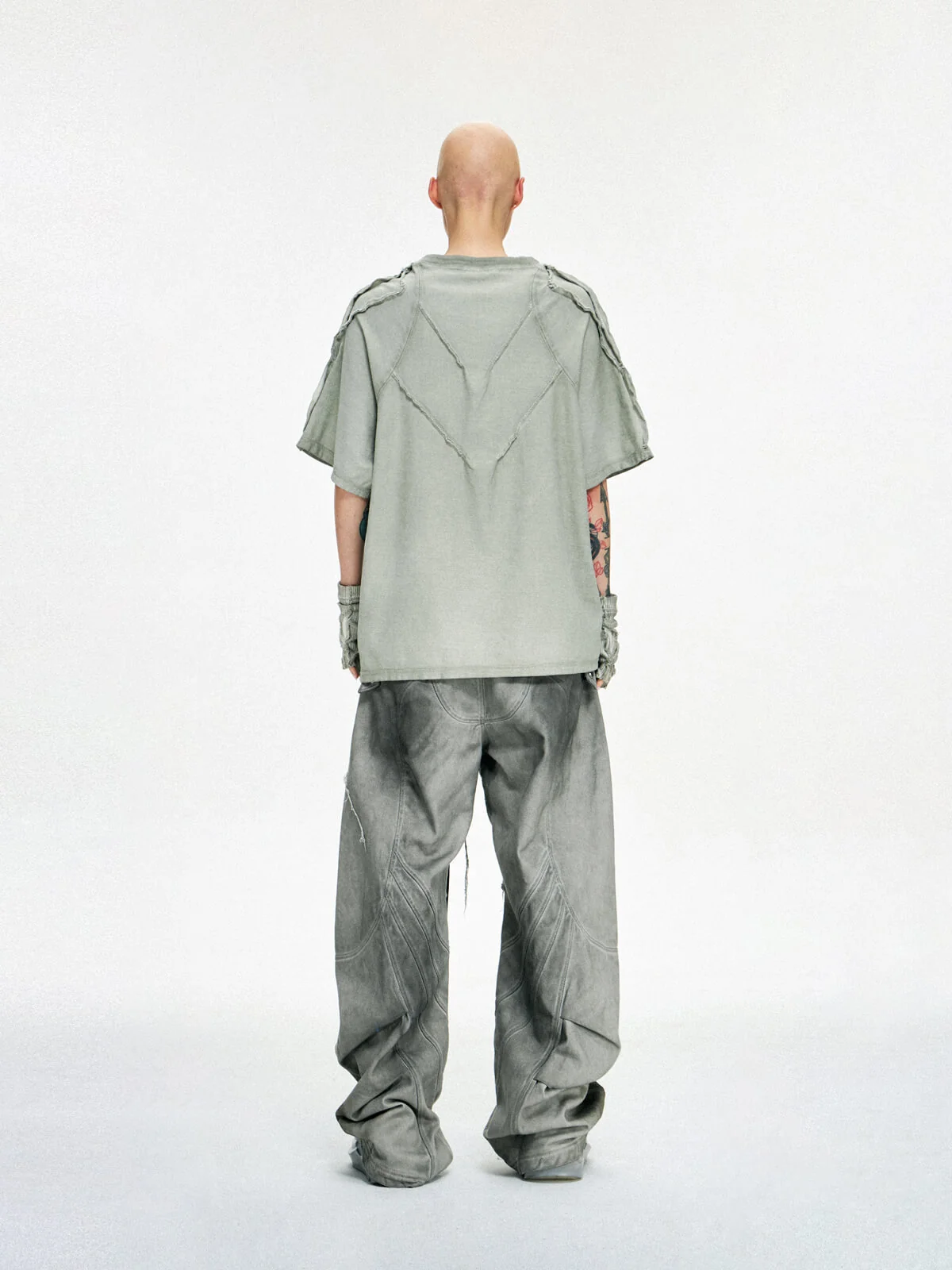 Personsoul Desert Distressed Grey T-shirt - Image 13