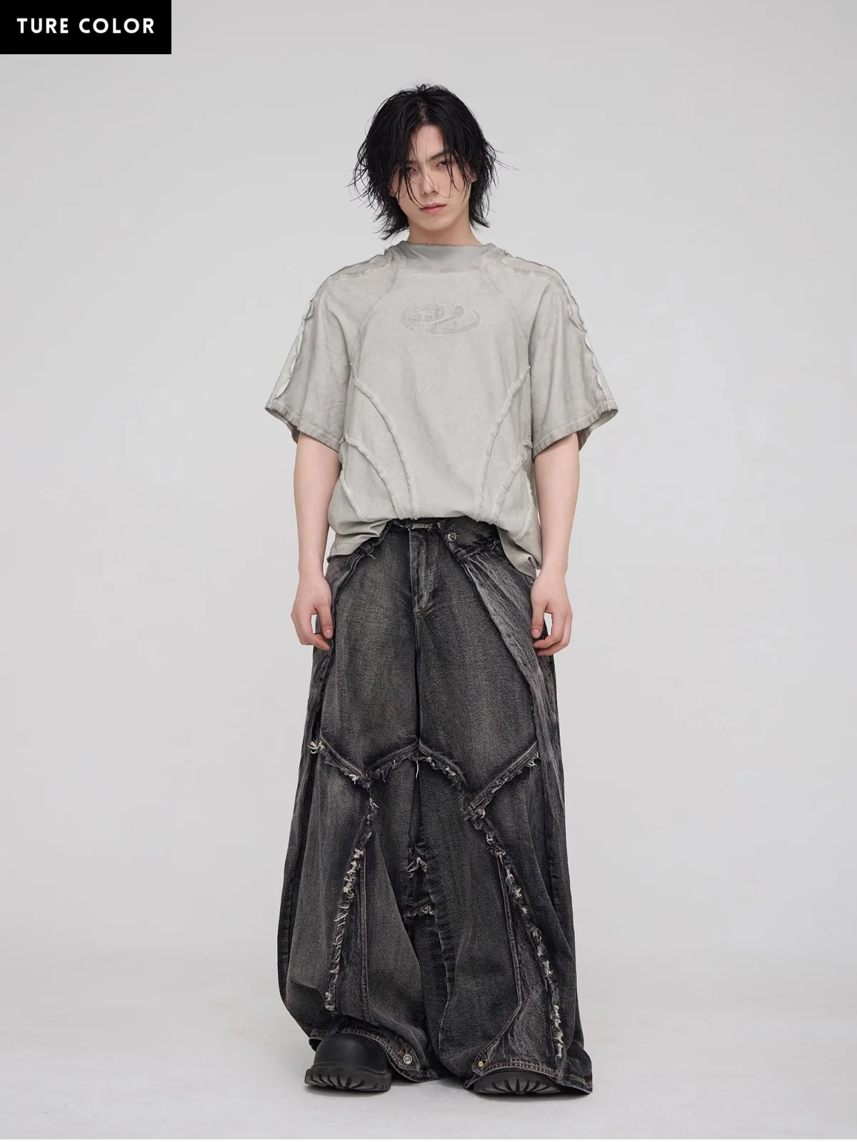 Personsoul Desert Distressed Grey T-shirt - Image 14