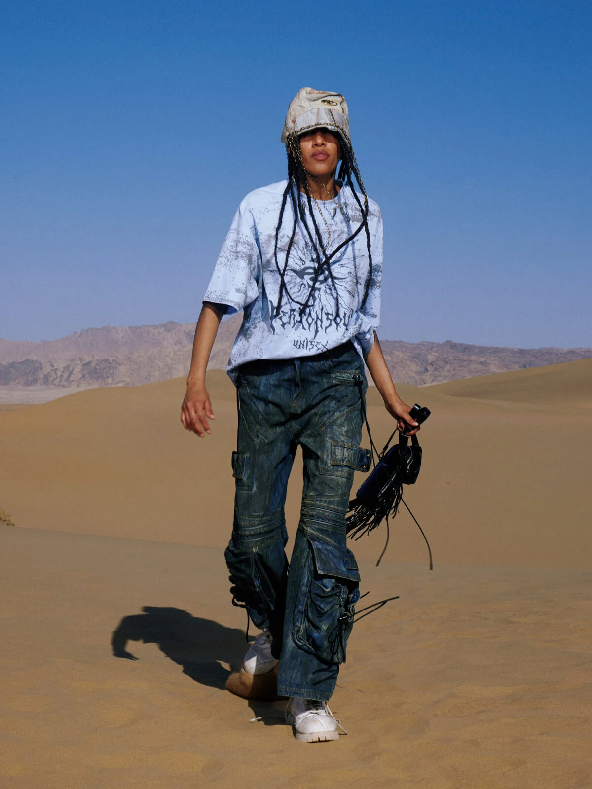Personsoul Desert Sun Mystical Graphic T-shirt - Image 14