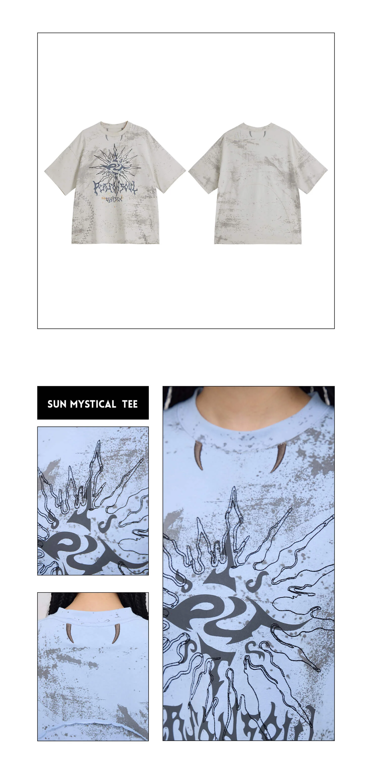 Personsoul Desert Sun Mystical Graphic T-shirt - Image 15
