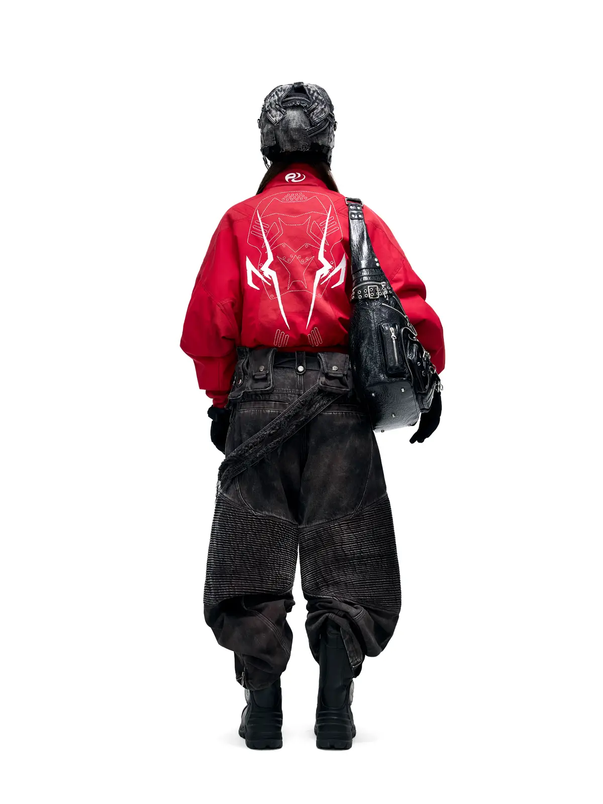 Personsoul Embroidered Cropped Down Jacket - Image 8
