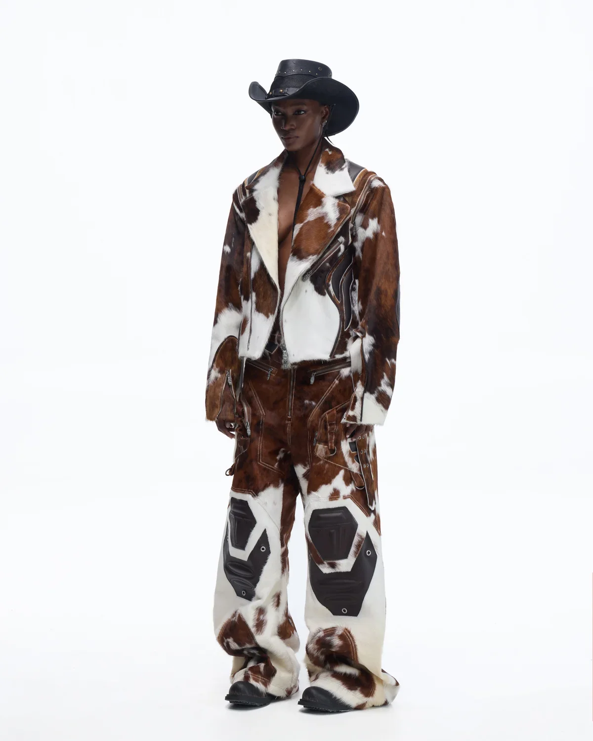 Personsoul Hair-On Cowhide Armor Curved Pants(Limited  100 pieces) - Image 14