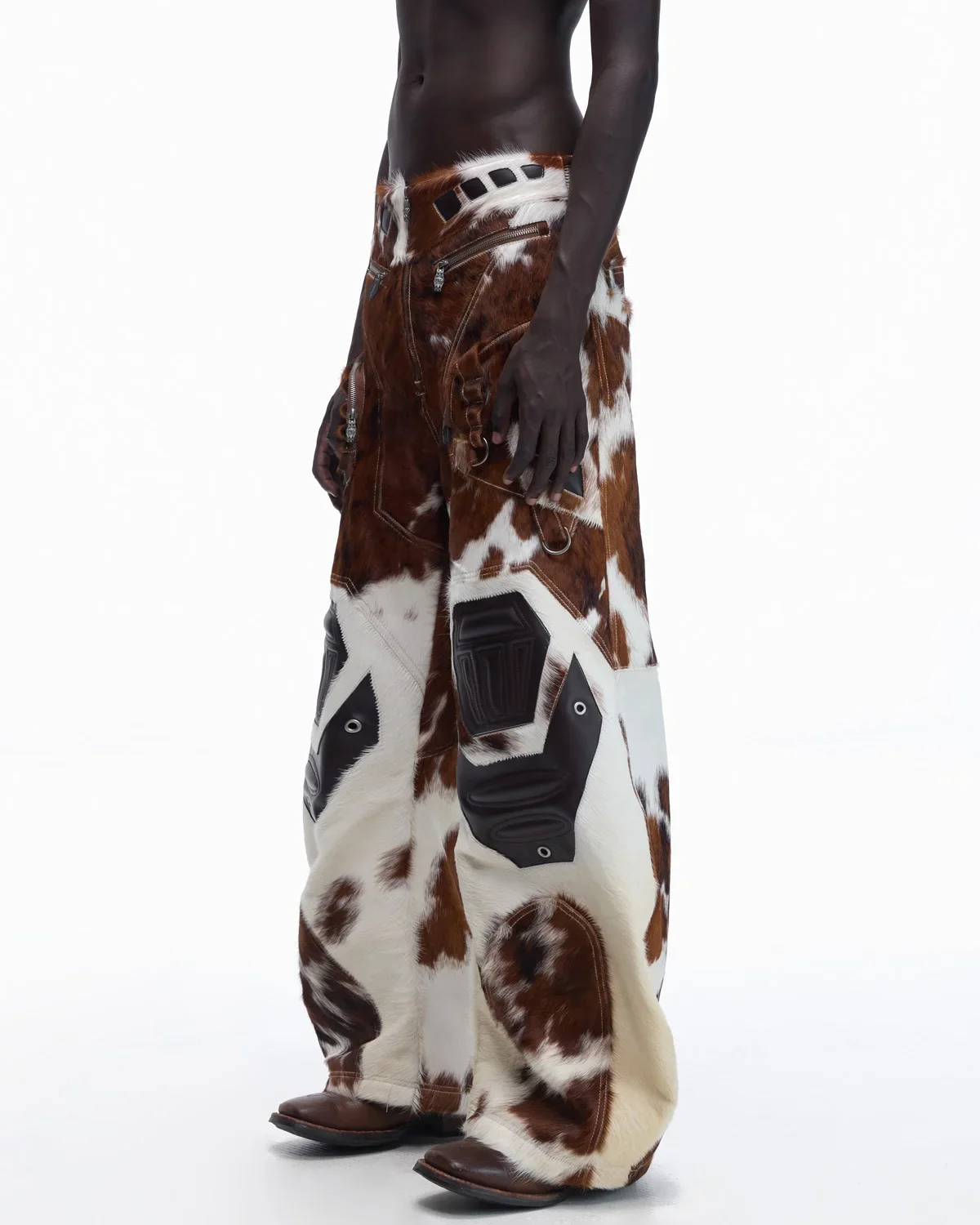 Personsoul Hair-On Cowhide Armor Curved Pants(Limited  100 pieces) - Image 2