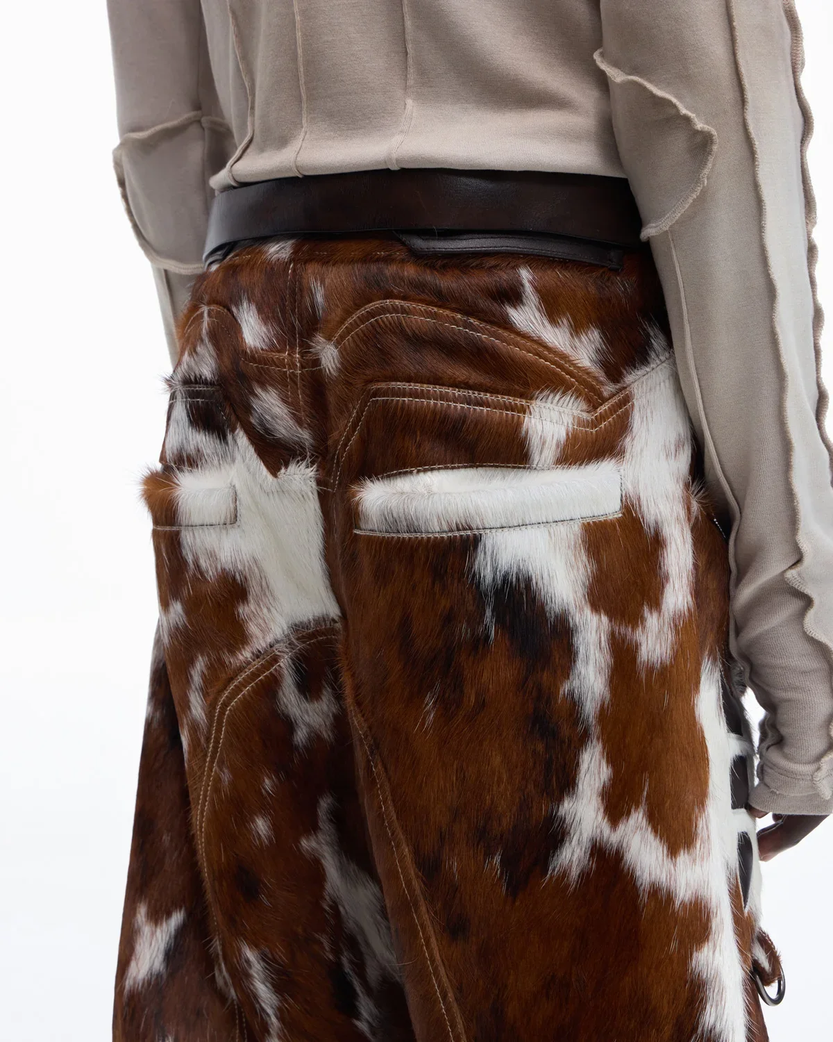 Personsoul Hair-On Cowhide Armor Curved Pants(Limited  100 pieces) - Image 7