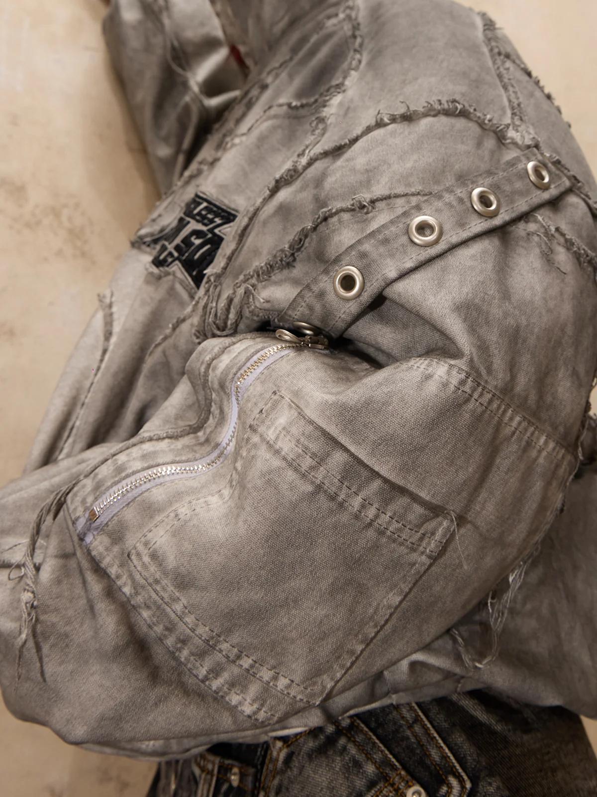 Personsoul Hand Brushed Dirty Cotton Jacket - Image 7