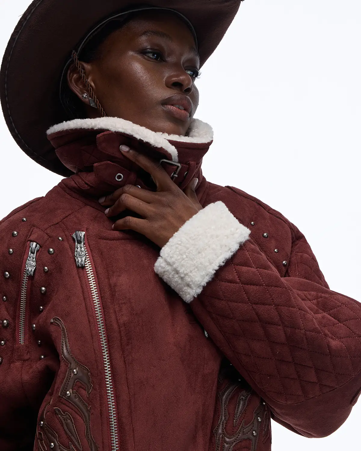 Personsoul Lightning Totem Stand Collar Jacket - Image 5