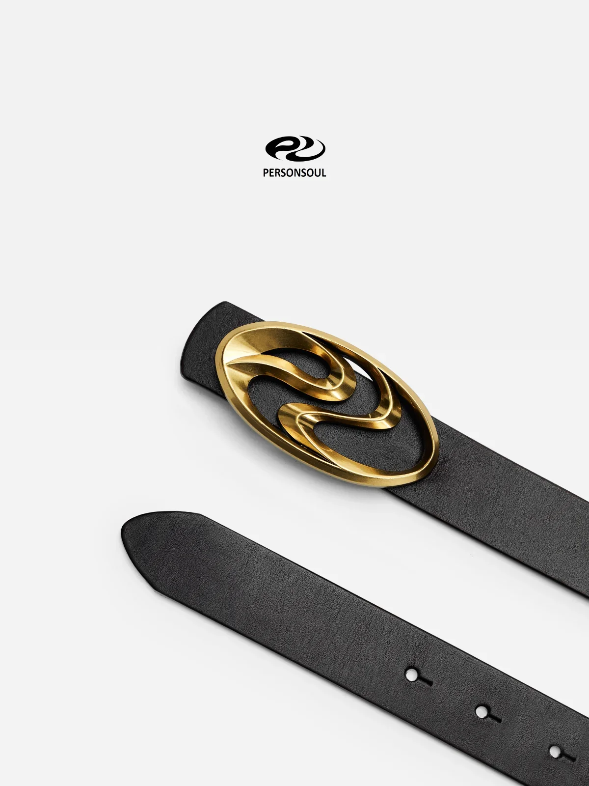Personsoul Logo Silver-Plated Leather Belt - Image 6