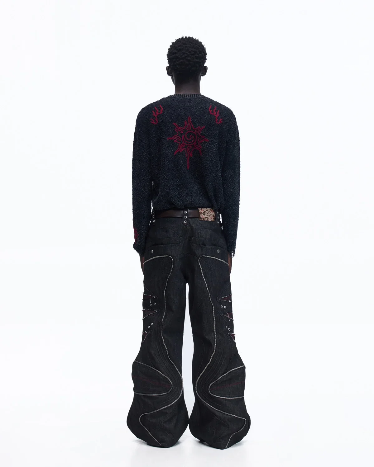 Personsoul Pom-Pom Long-Sleeve Henley Shirt - Image 5