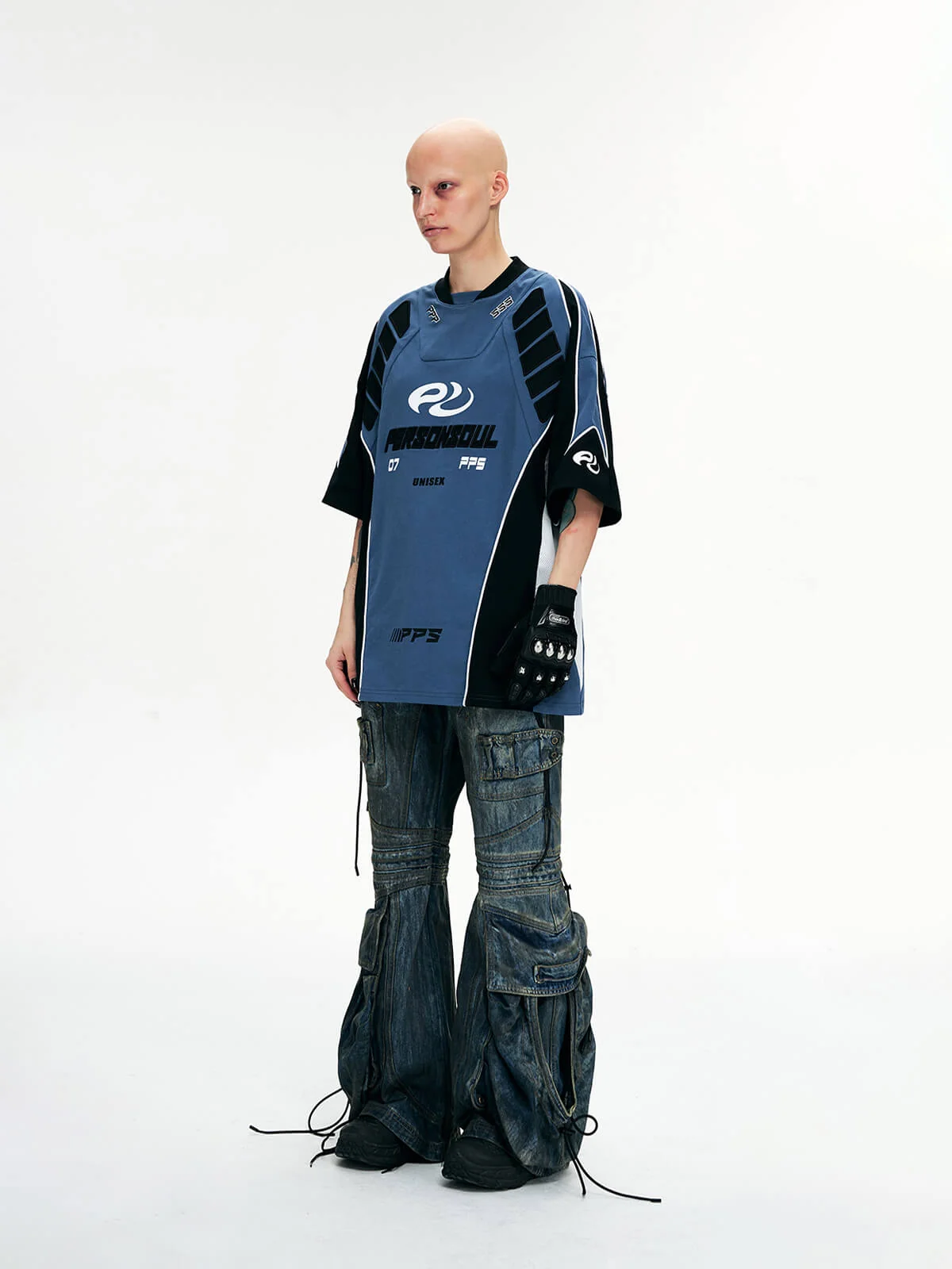 Personsoul Racing Logo Oversized T-Shirt - Image 19