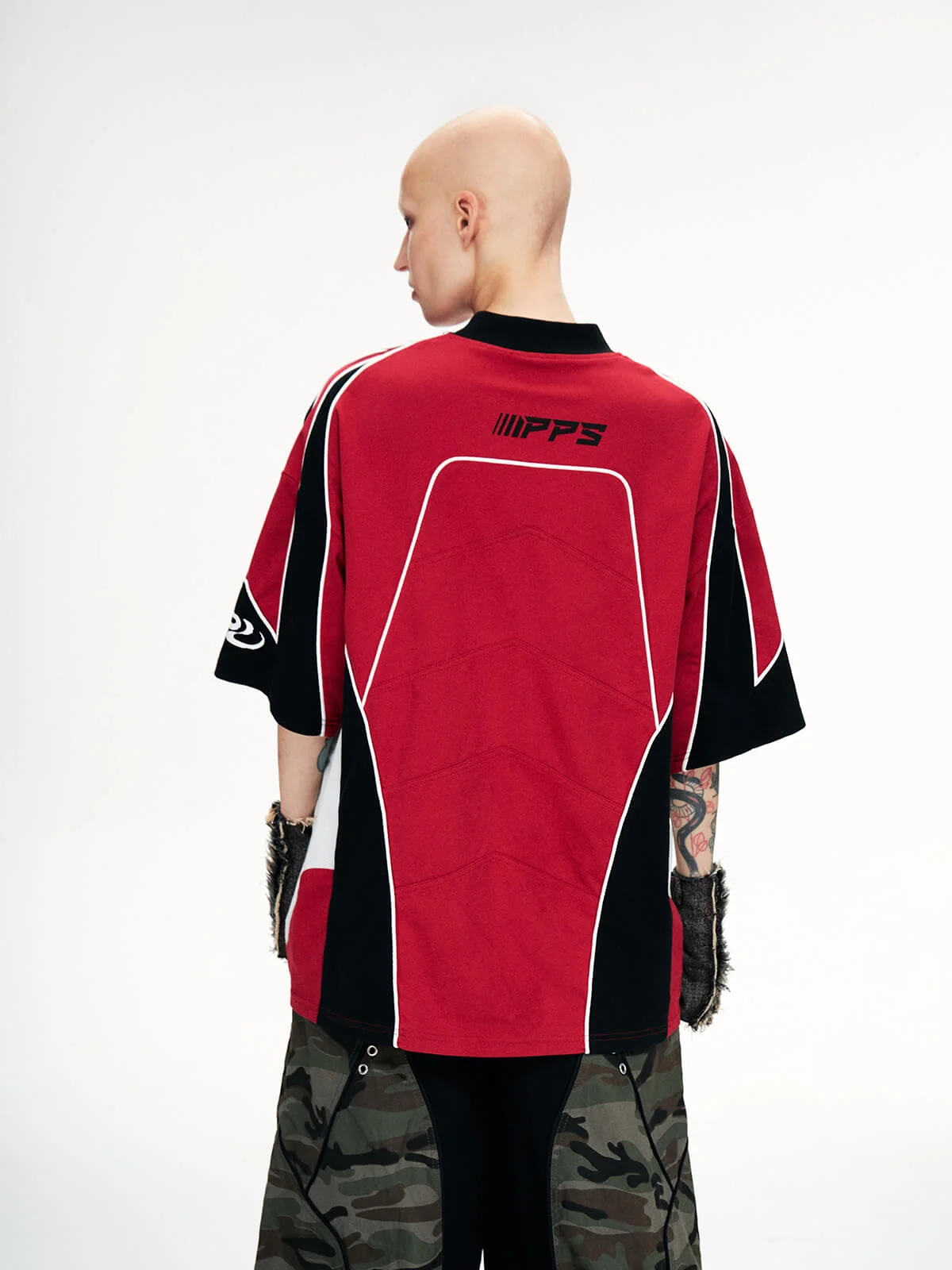 Personsoul Racing Logo Oversized T-Shirt - Image 2