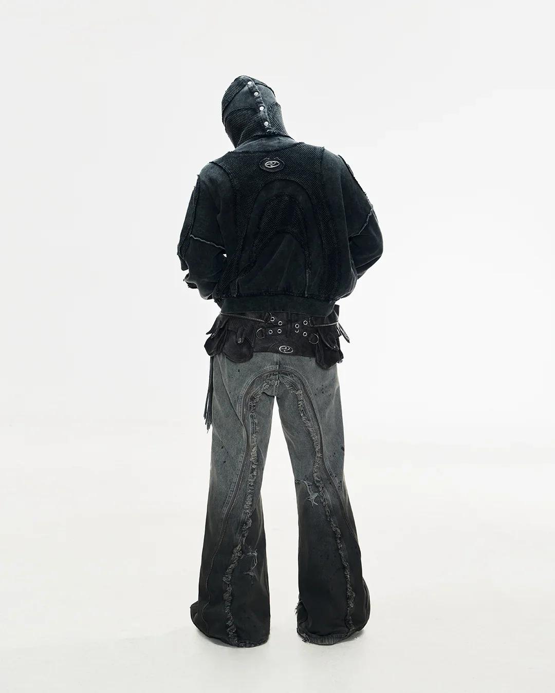 Personsoul Sand Dirty Dye Zip-Up Hoodie - Image 13