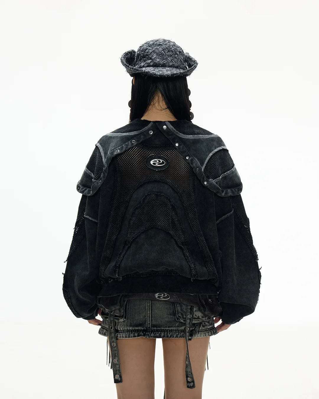 Personsoul Sand Dirty Dye Zip-Up Hoodie - Image 3