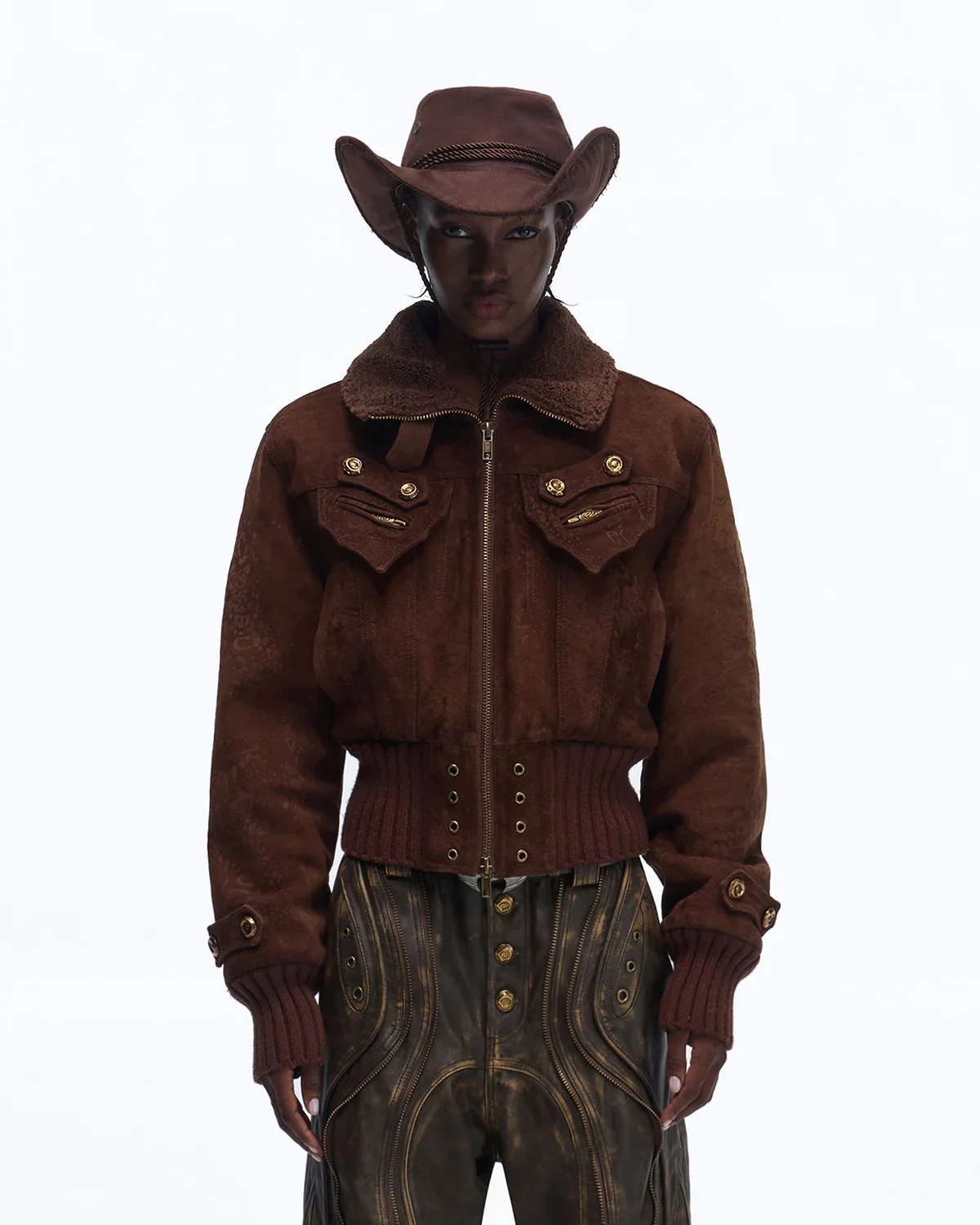 Personsoul Silk-finished Nubuck Cowhide Vintage Jacket(Limited 100 pieces)