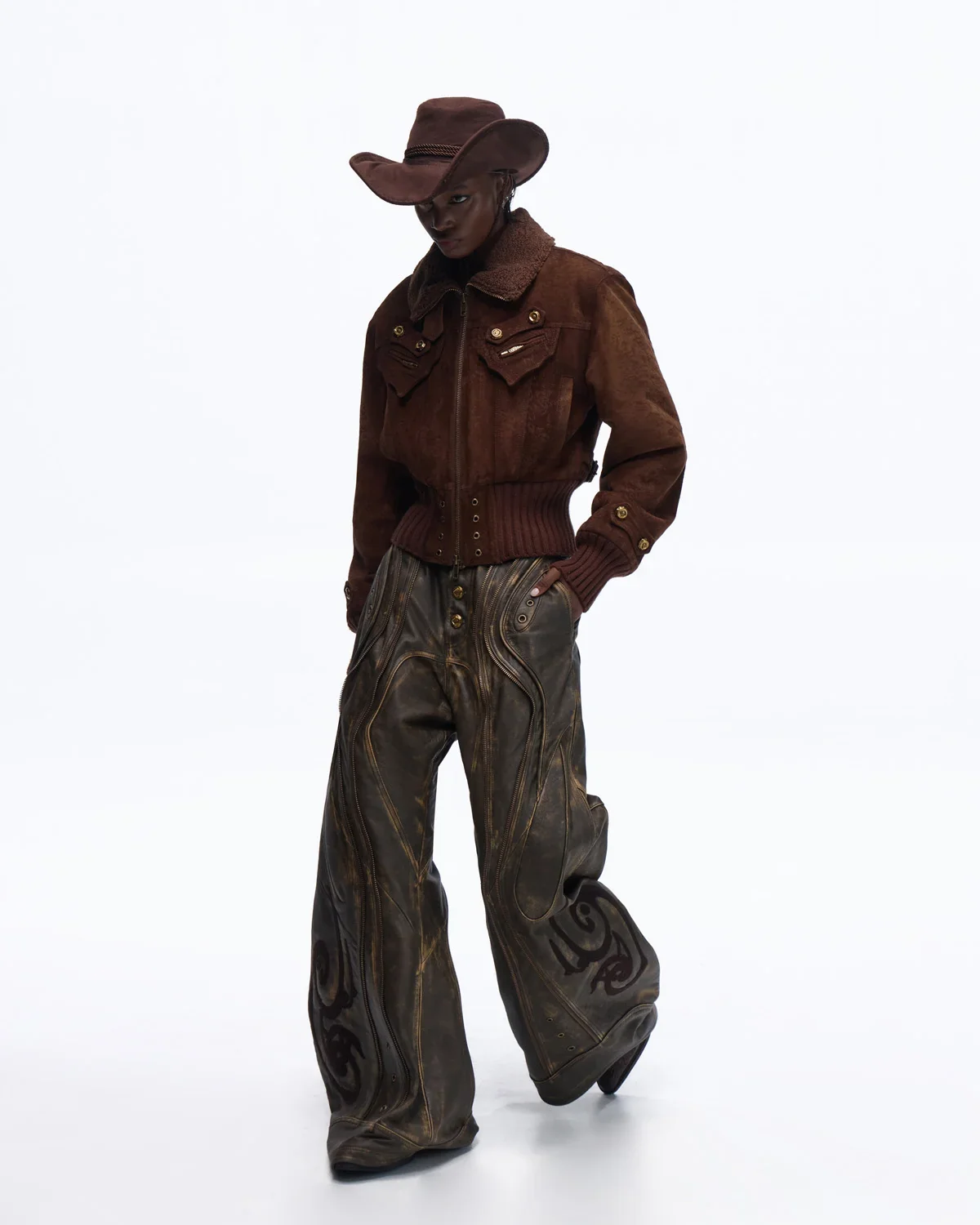 Personsoul Silk-finished Nubuck Cowhide Vintage Jacket(Limited 100 pieces) - Image 11