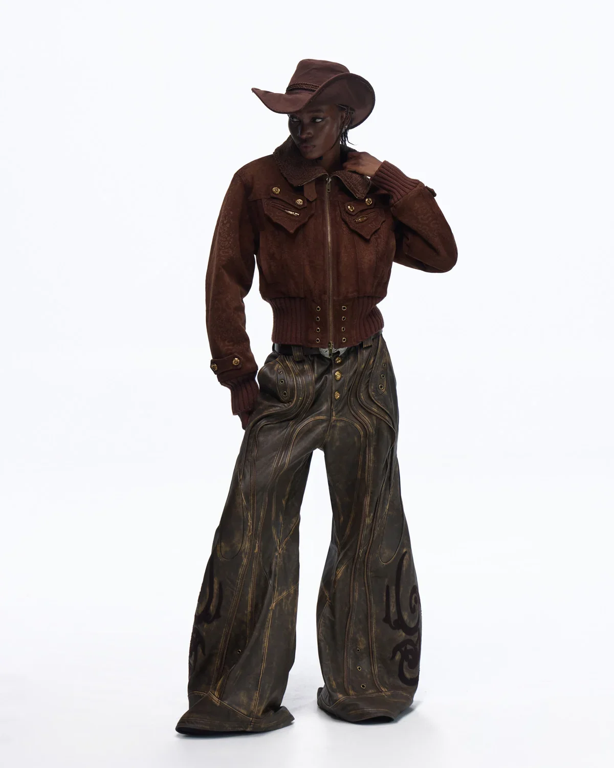 Personsoul Silk-finished Nubuck Cowhide Vintage Jacket(Limited 100 pieces) - Image 12