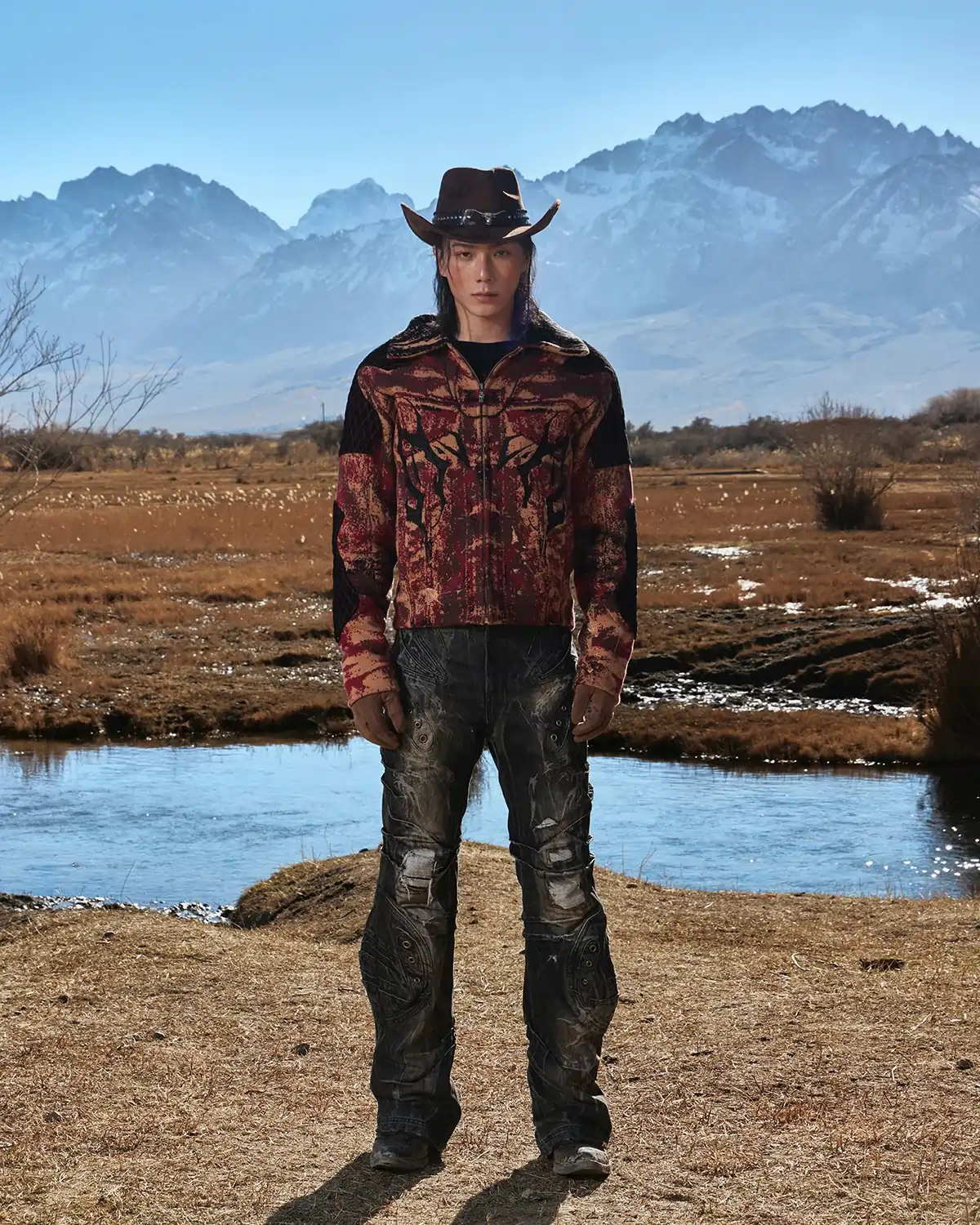 Personsoul Patchwork Knit Jacket - Image 14