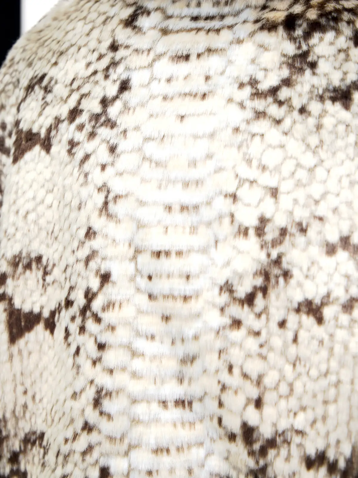 Personsoul Snake Print Faux Fur Jacket - Image 7
