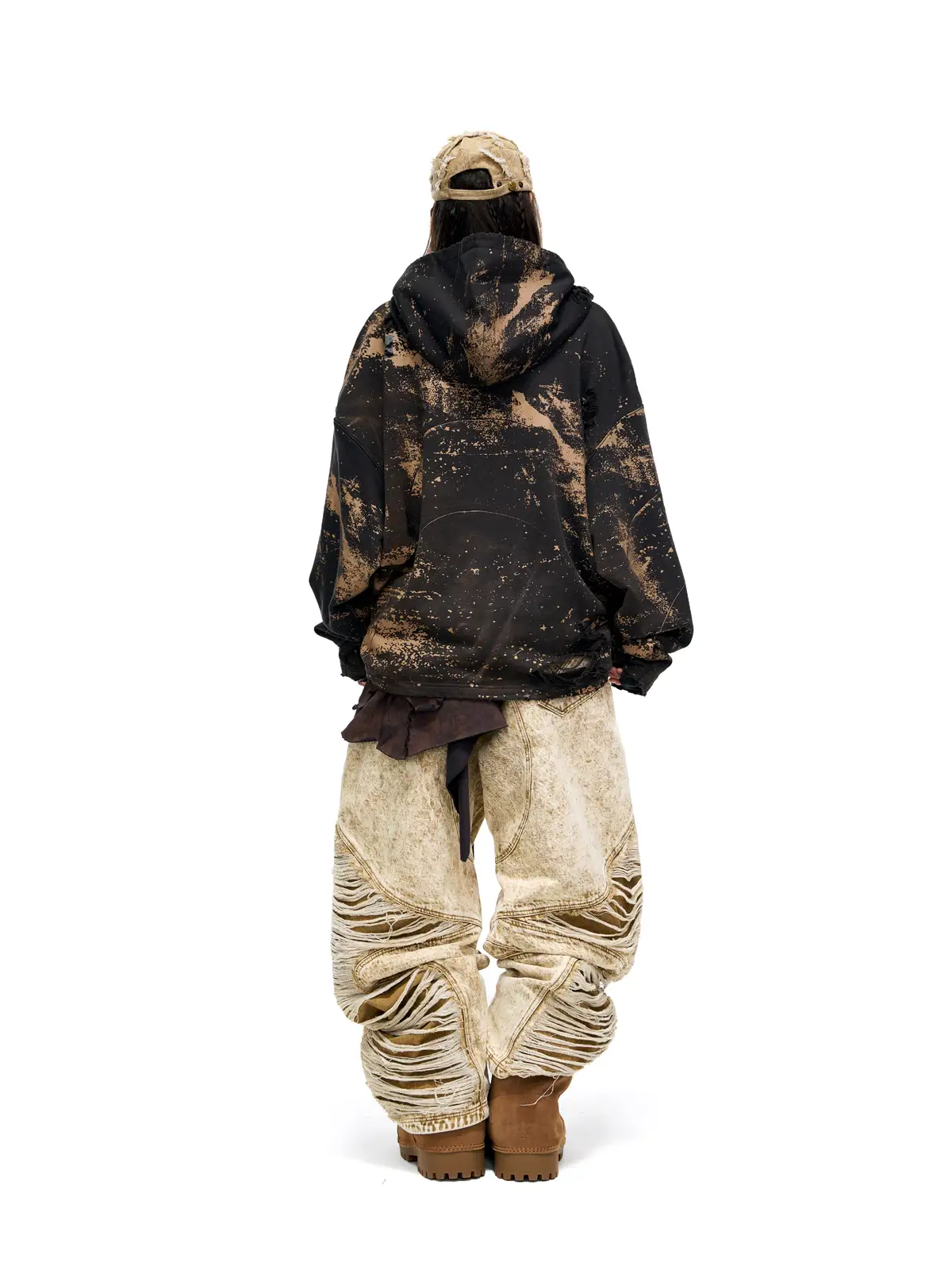 Personsoul Sun Totem Distressed Hoodie - Image 10