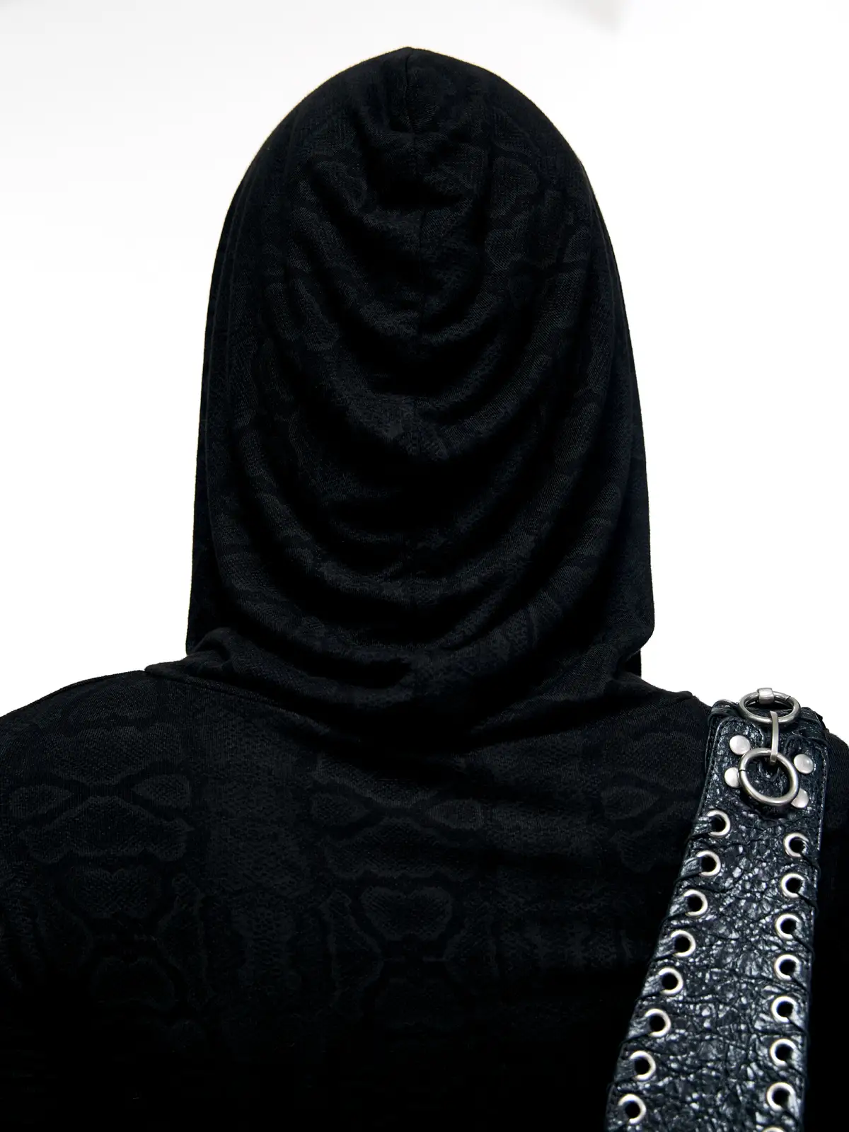 Personsoul Sun Totem Mesh Hooded Bottoming Shirt - Image 11