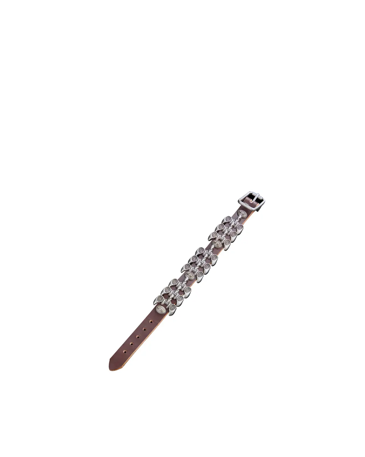 Personsoul Top-Grain Cowhide Hardware Xuan Bird Bracelet In Brown - Image 2