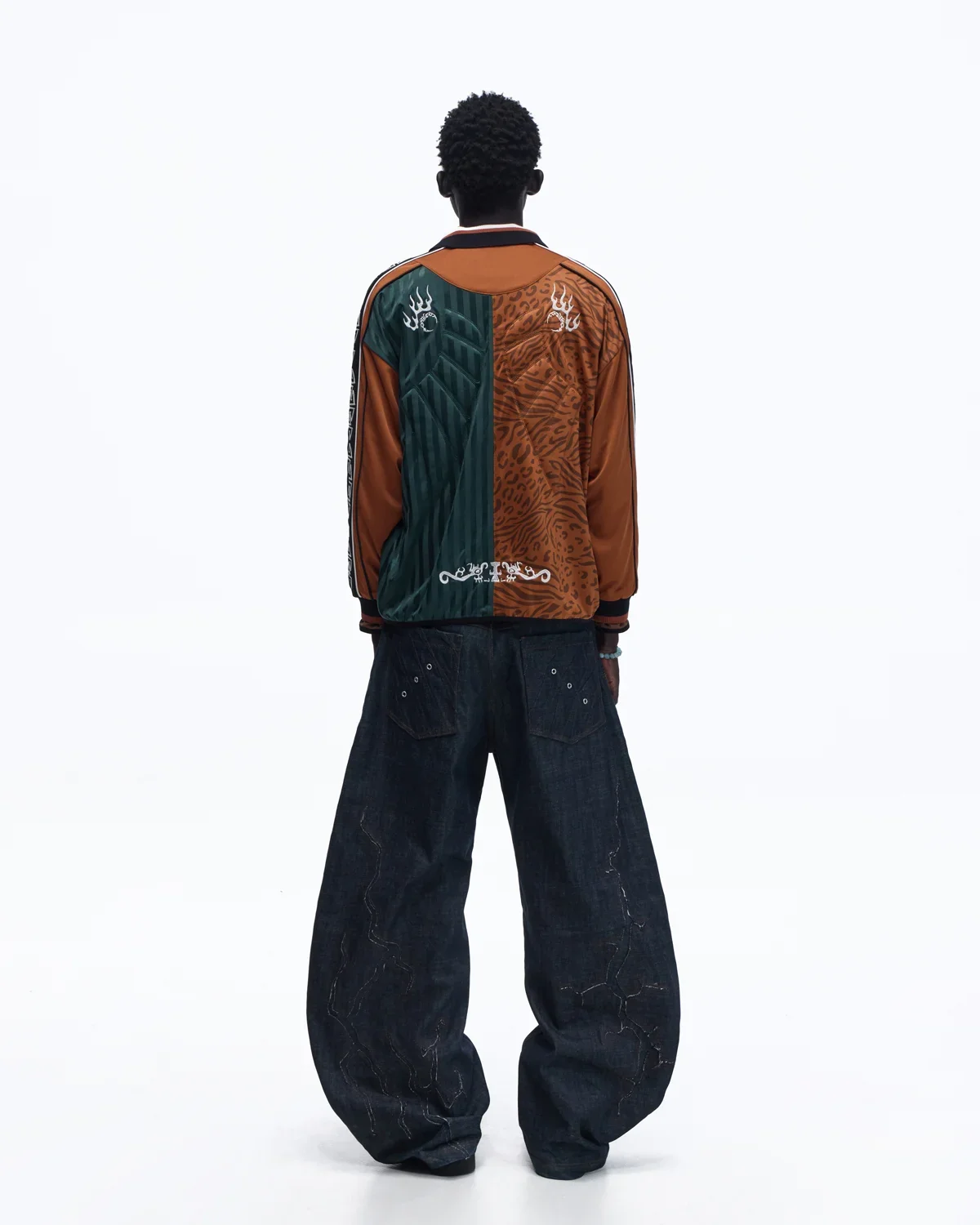 Personsoul Tribal-Animal Print Patchwork Shirt - Image 6