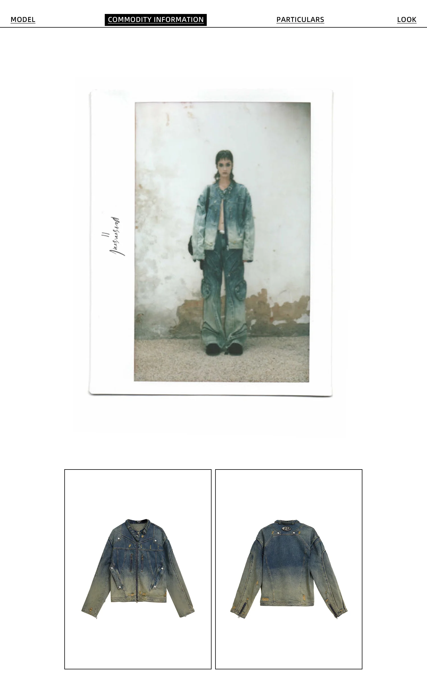 Personsoul Washing Denim Jacket - Image 7