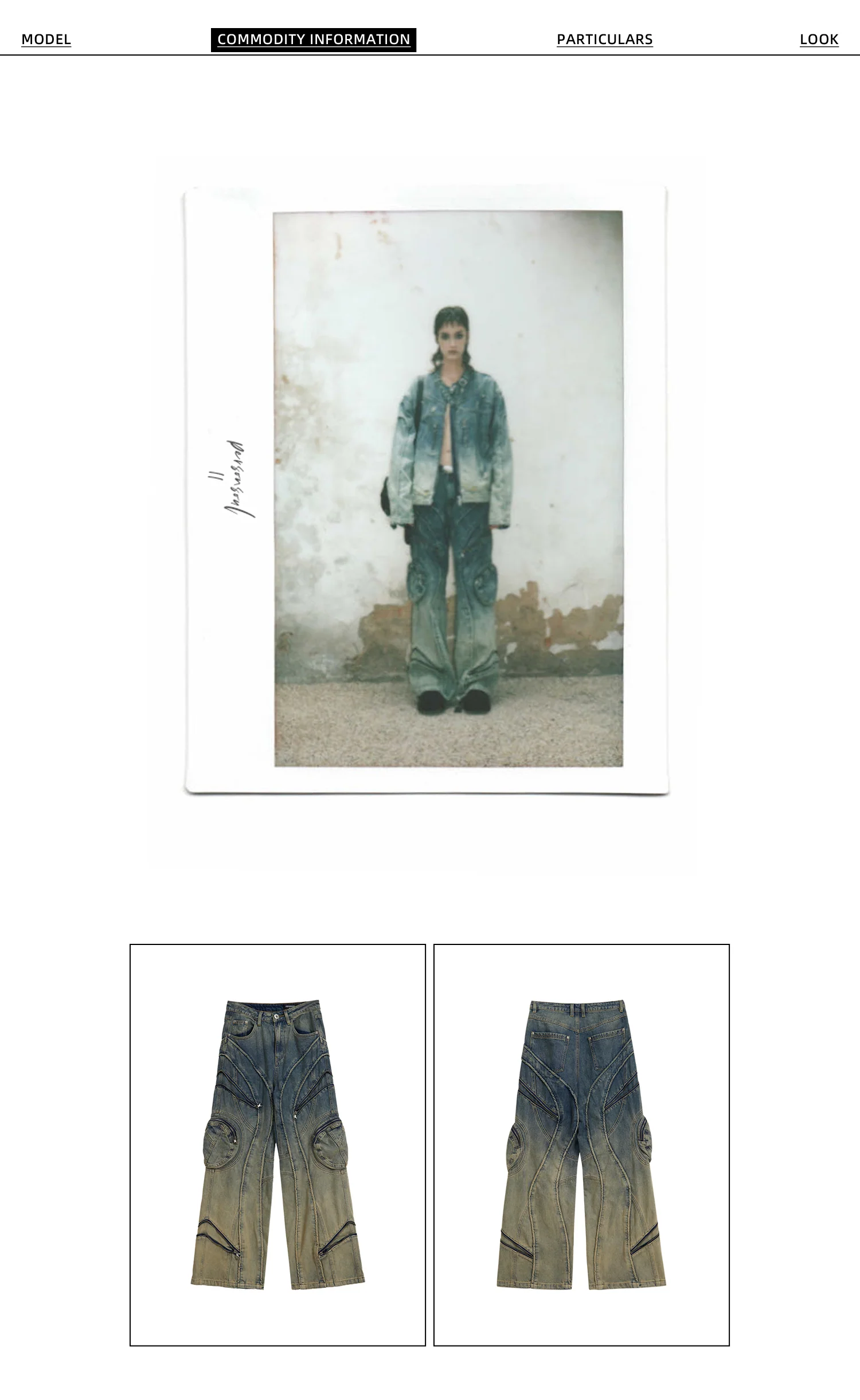 Personsoul Washing Gradient Denim Jeans - Image 7