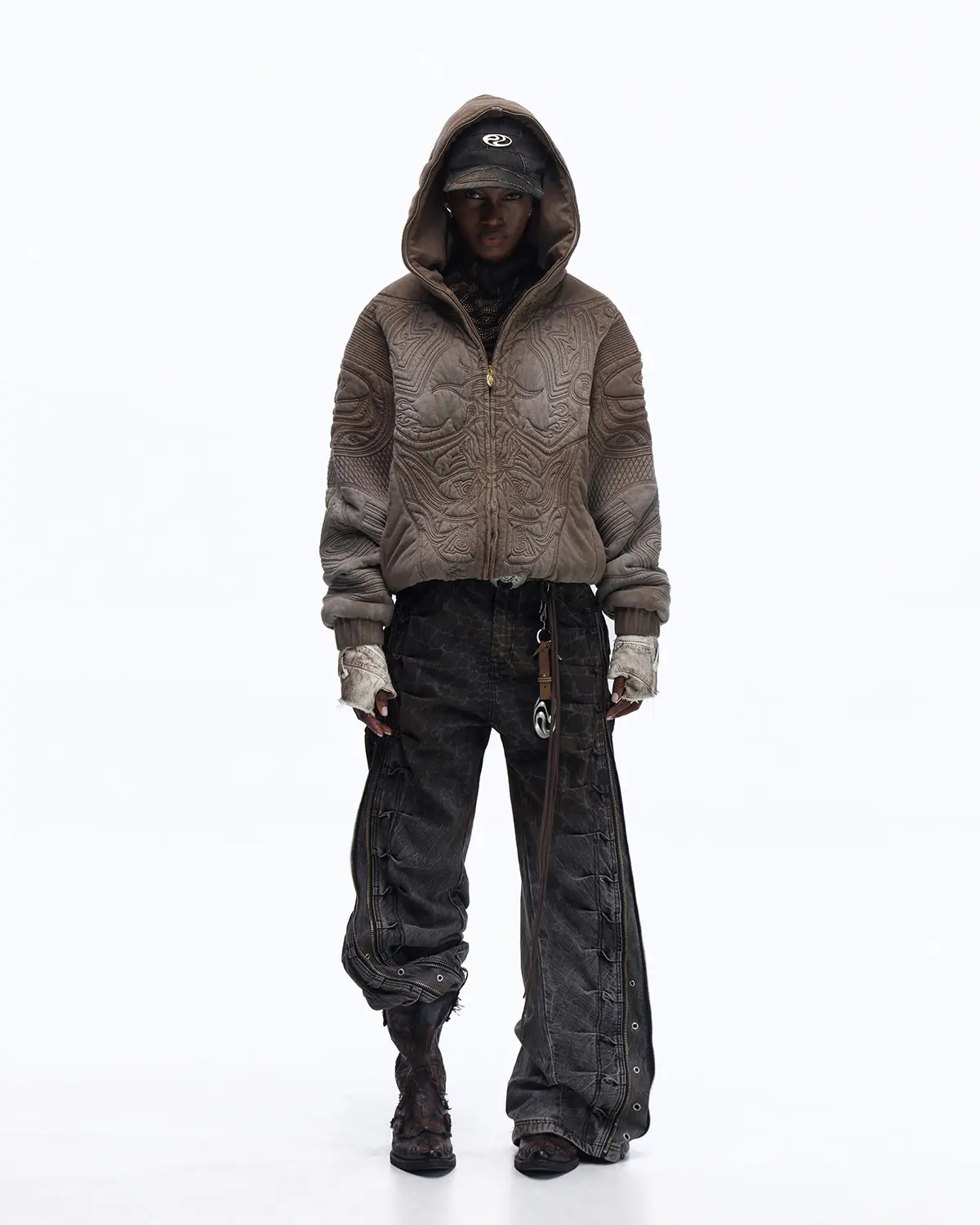 Personsoul Water-Dyed Cowhide Mythical Beast Western Boots - Image 12