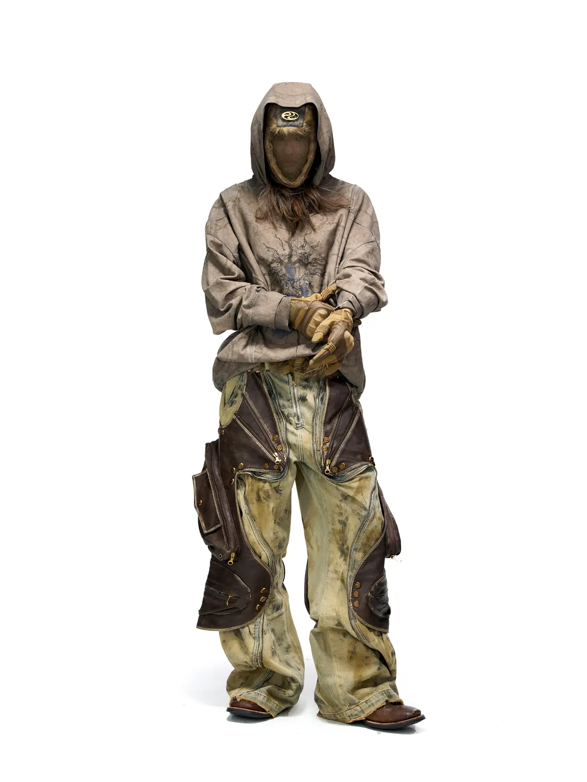 Vintage Sun Totem Distressed Hoodies - Image 13