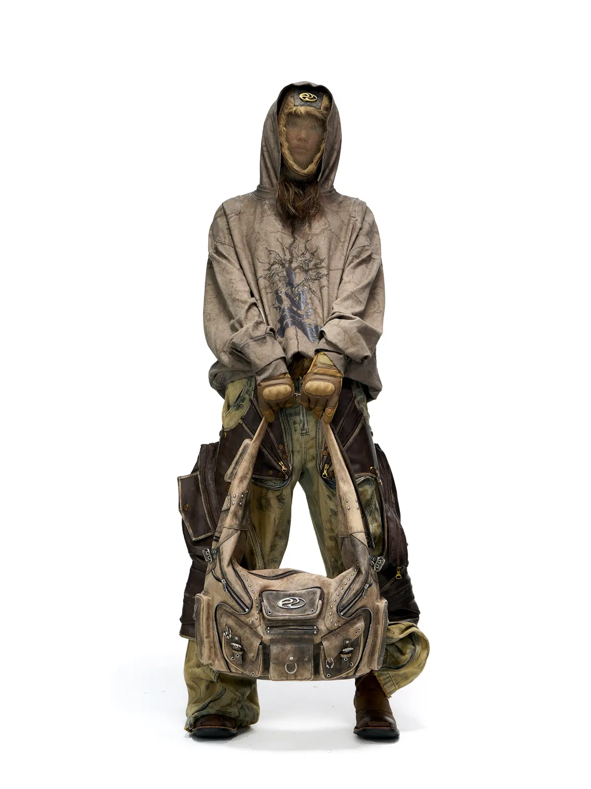 Vintage Sun Totem Distressed Hoodies - Image 15