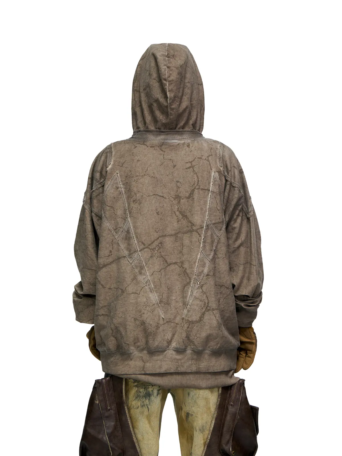 Vintage Sun Totem Distressed Hoodies - Image 3