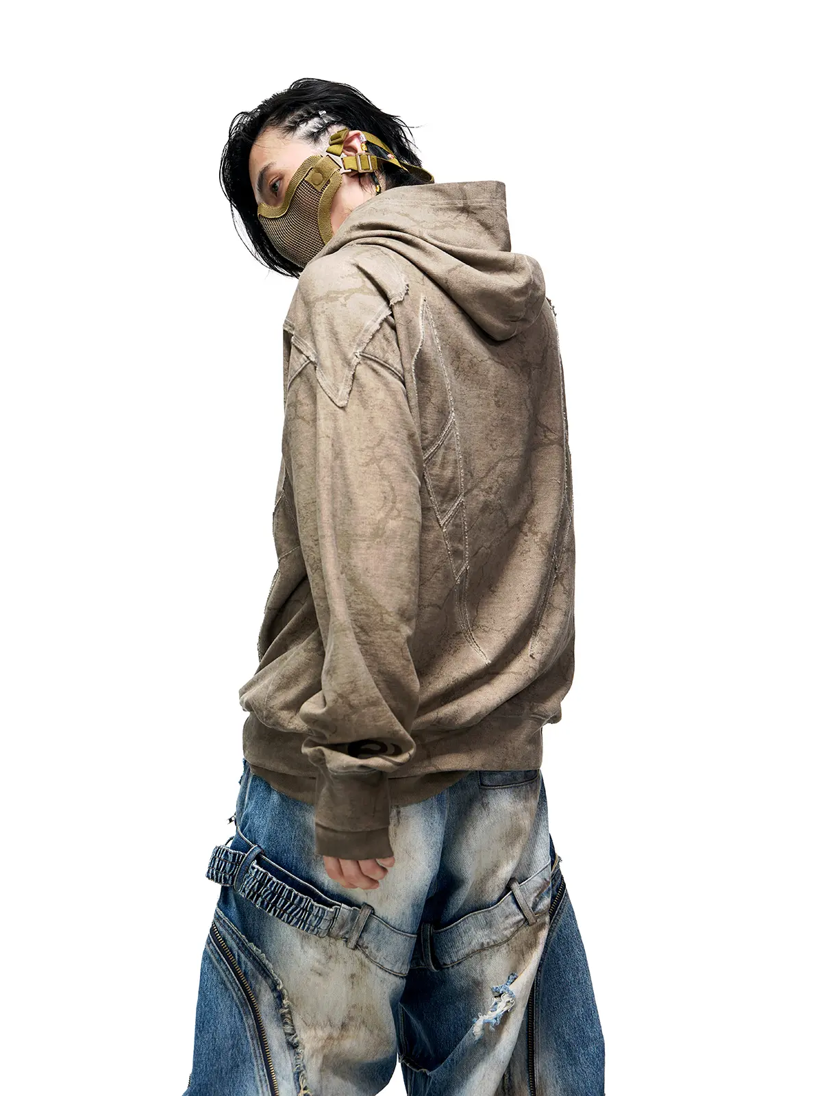 Vintage Sun Totem Distressed Hoodies - Image 9
